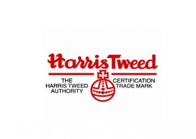 Harris Tweed ein edler Stoff für Massanzüge von Hand auf den westlichen Inseln Schottlands gewoben.