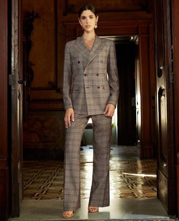 Damen-anzug-karo-Ariston