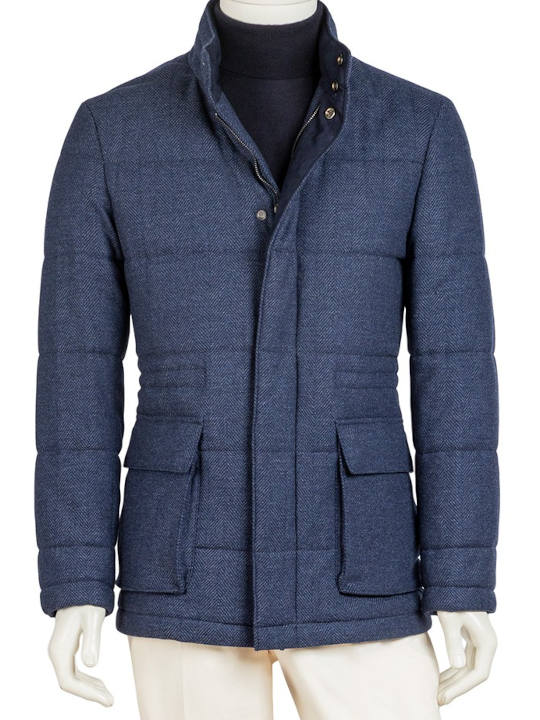Steppjacke blau